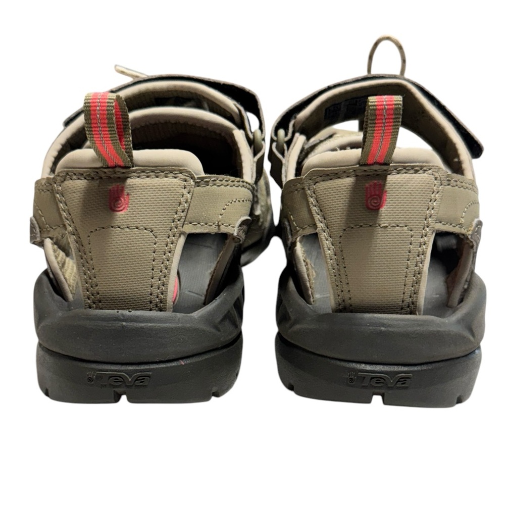 Teva Olive Green and Coral Outdoor Sandals - Picture 8 of 13